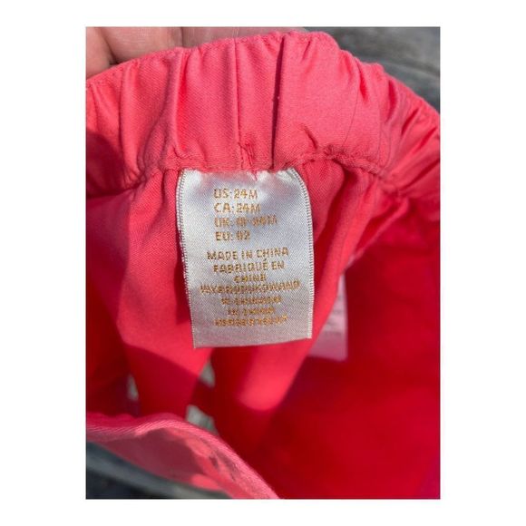 50s Style Pink Wrap Skort White Contrast Buttons Sz 24 Months - Picture 4 of 7